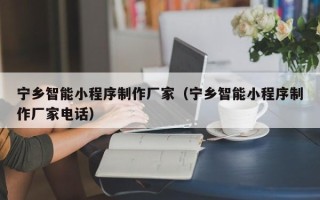 鸡西宁乡智能小程序制作厂家（宁乡智能小程序制作厂家电话）